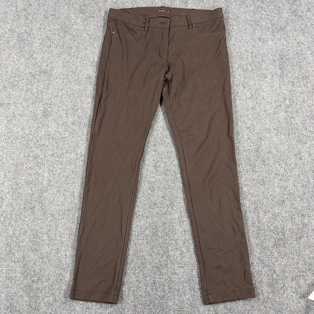 J‎ McLaughlin Amelia Pants Womens 10 Brown Stretch 28" Inseam Casual